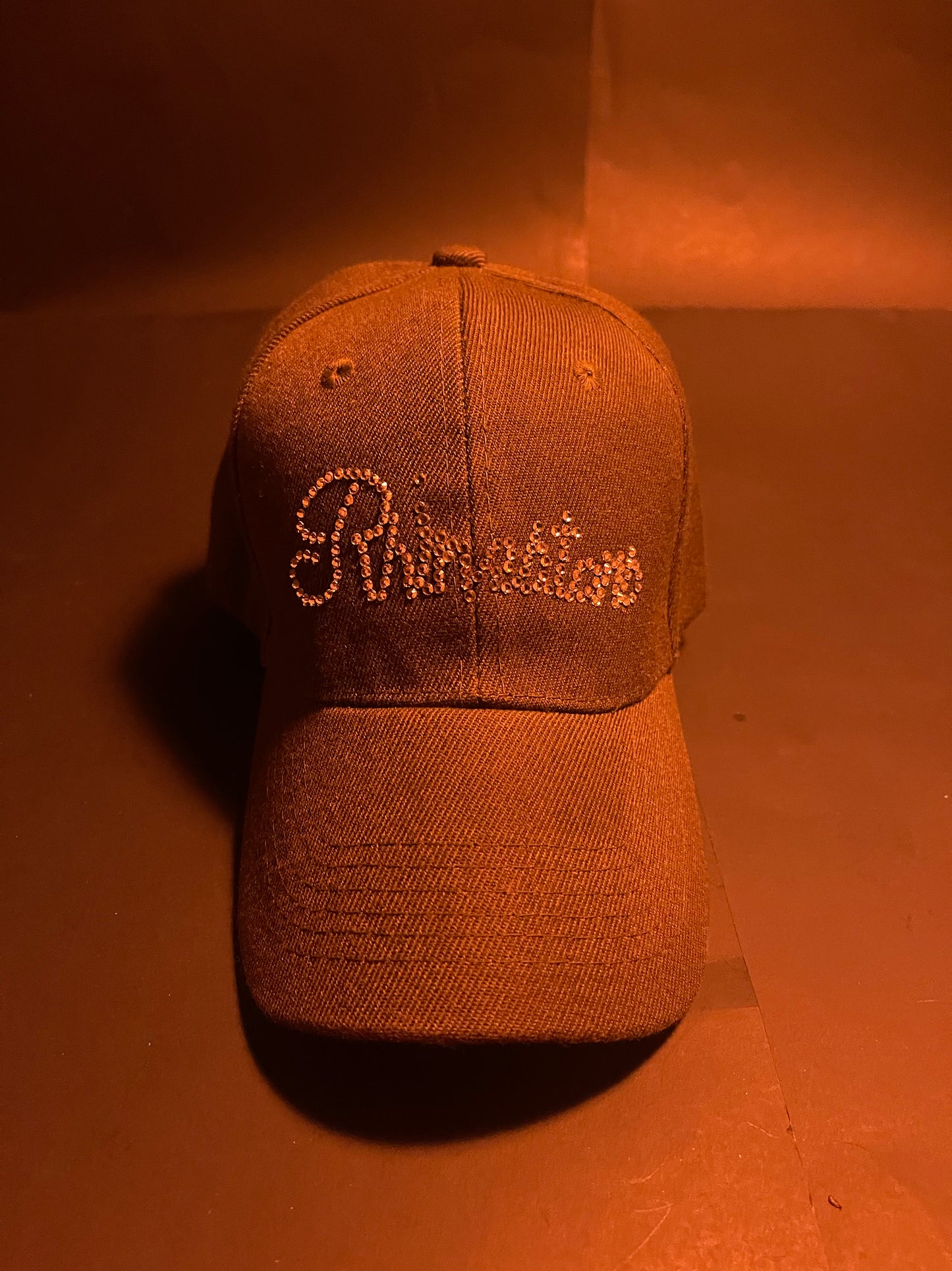 Rhinestars olive Rhinestone hat