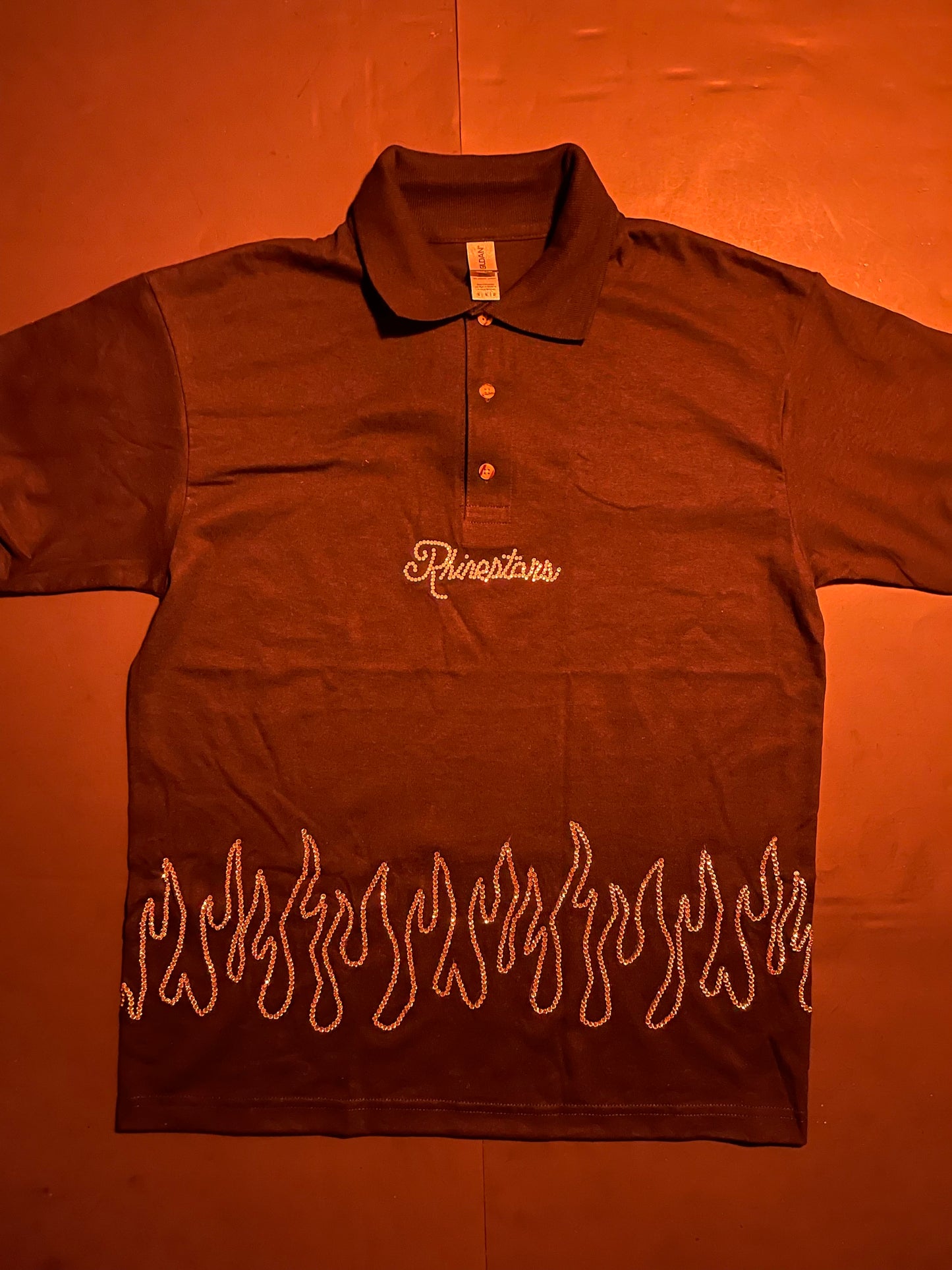 Rhinestars clear fye Rhinestone shirt (M)