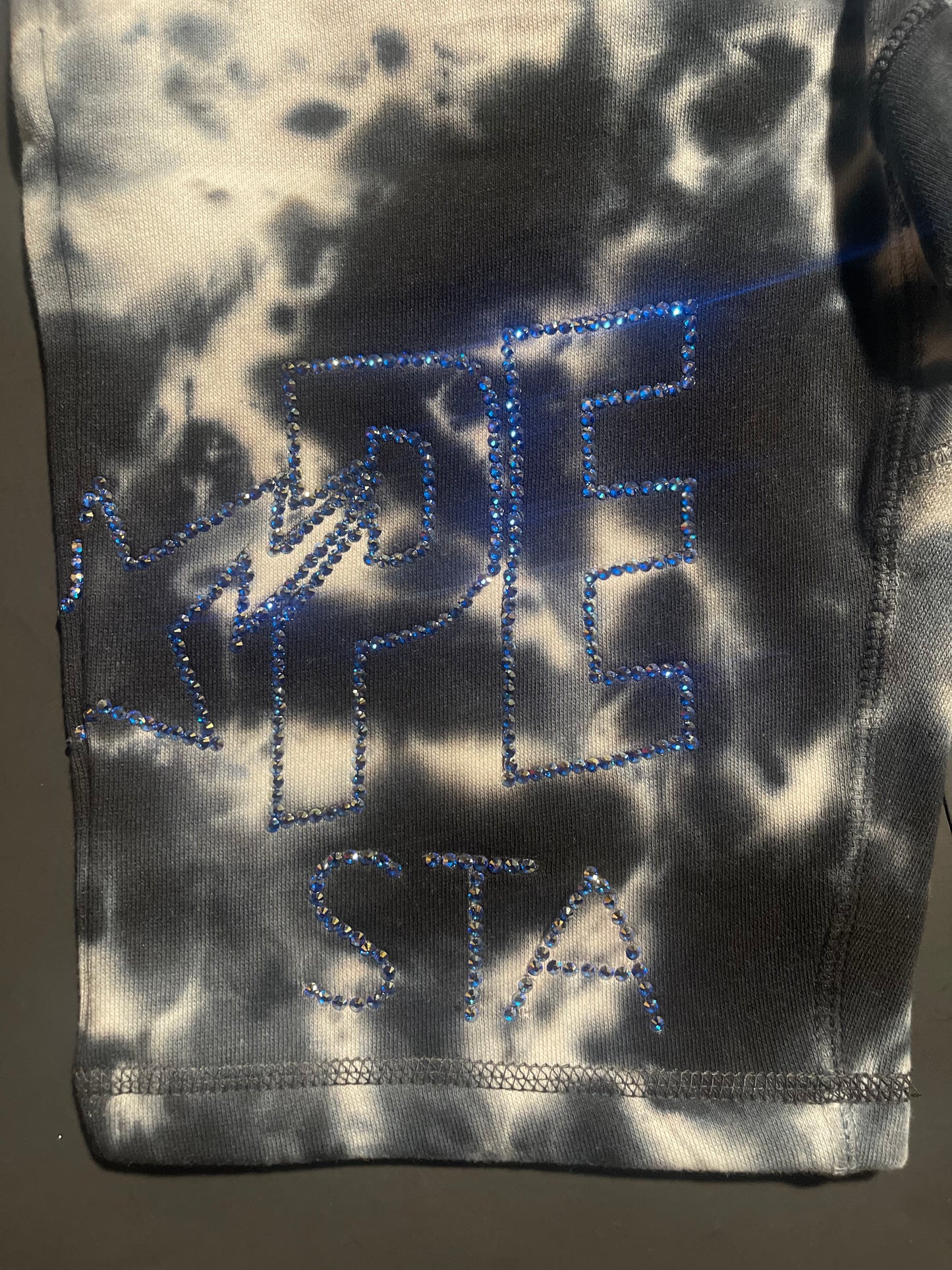 BAPE tye dye Rhinestone Glacier Rhinestone shorts(M)