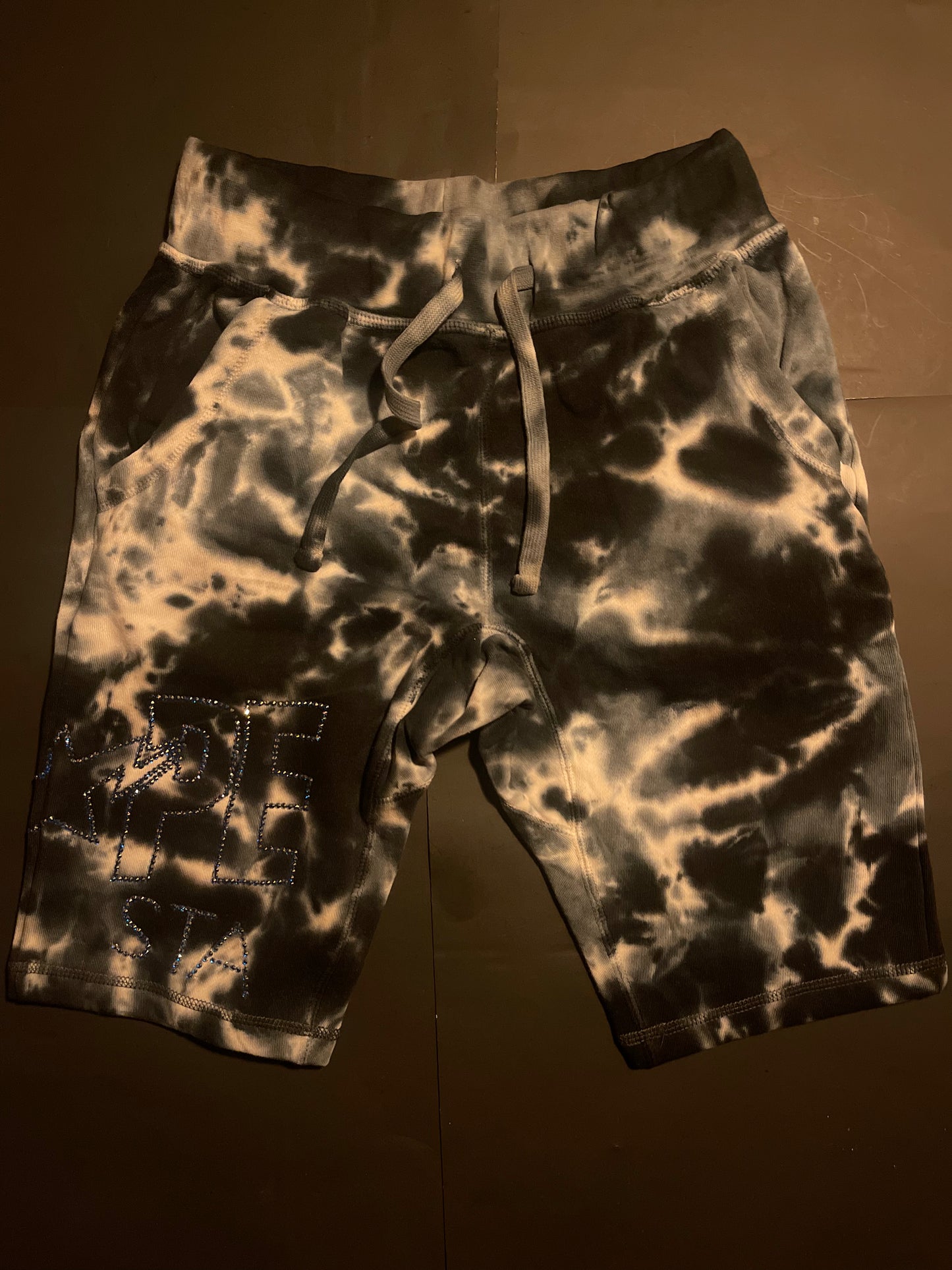 BAPE tye dye Rhinestone Glacier Rhinestone shorts(M)