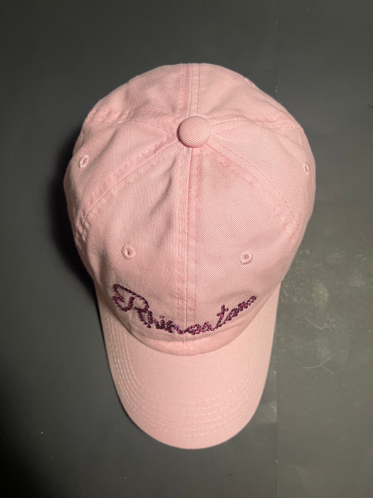 Rhinestars Gum Pink Rhinestone hat
