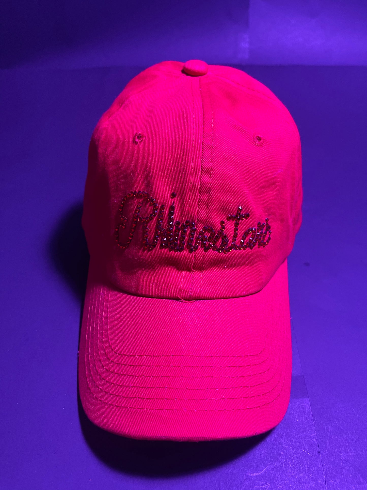 Rhinestars Cherry Red Rhinestone Hat