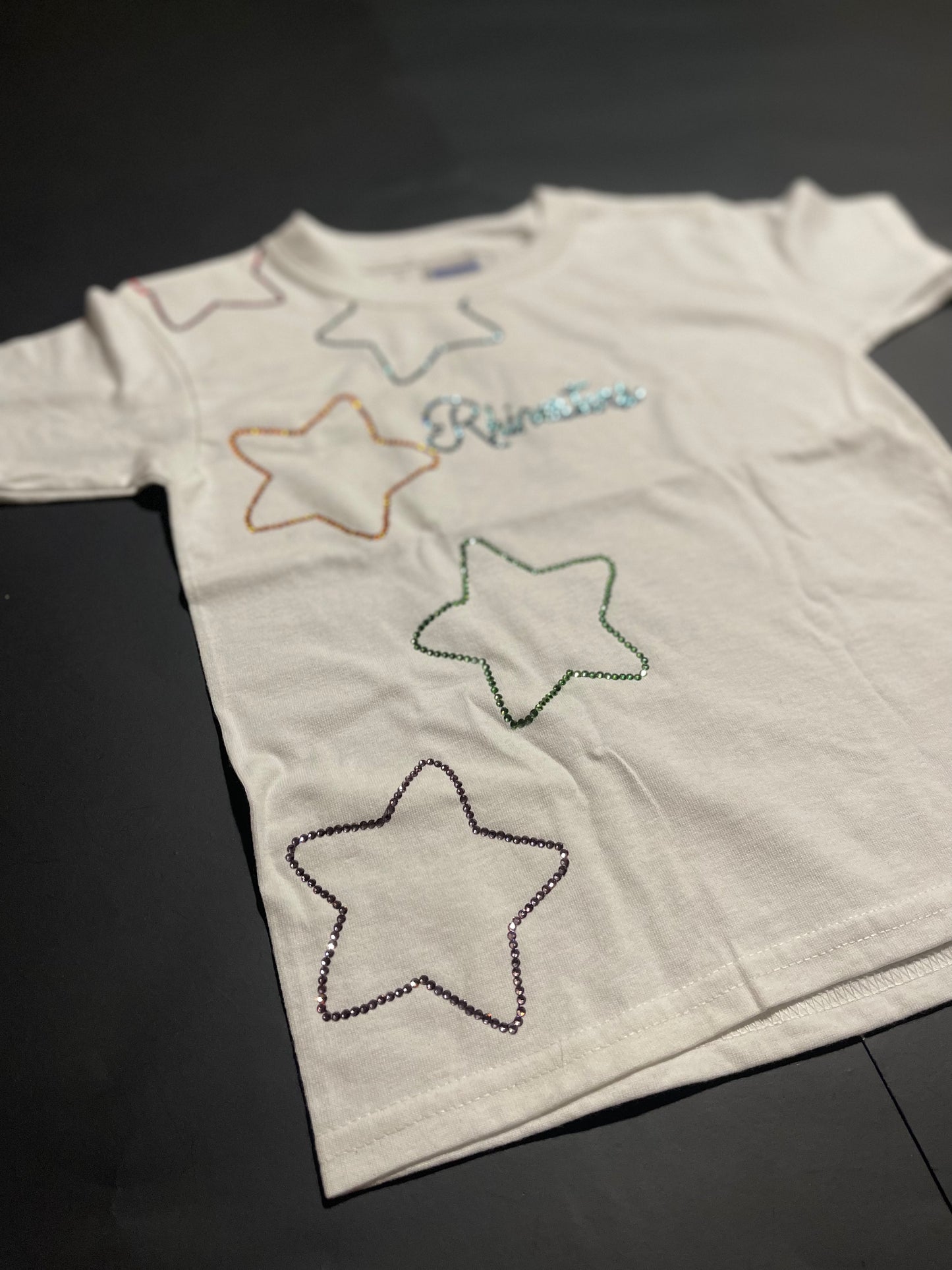 Rhinestar stars Rhinestone shirt(size6)