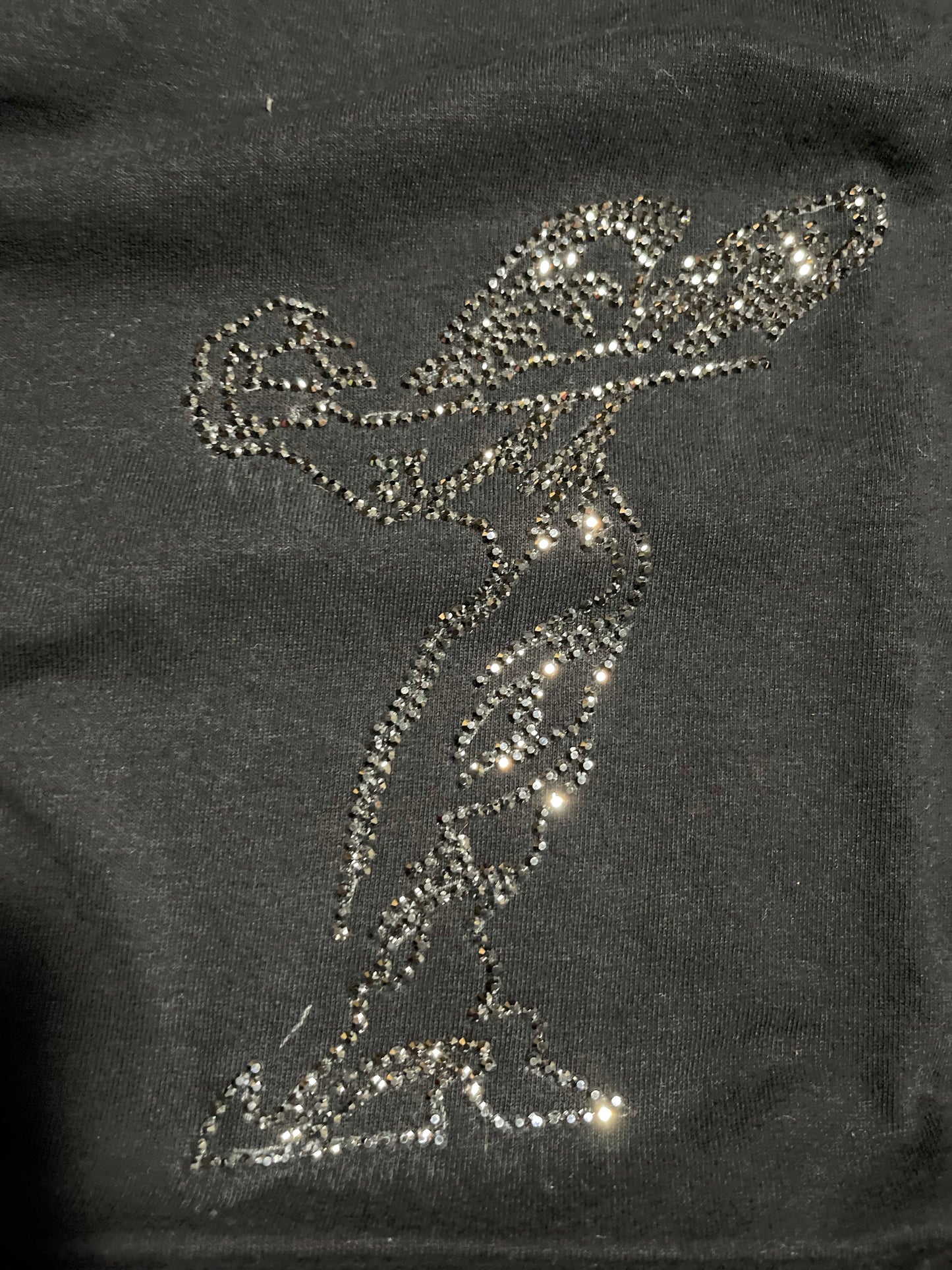 Spirit of ecstasy Rhinestone shirt(M)