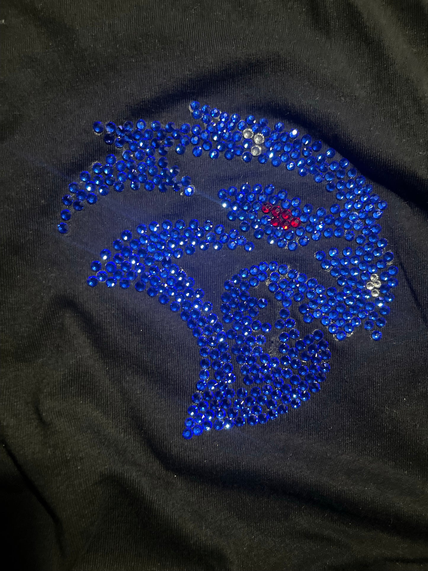 Hellcat logo Rhinestone shirt (UNISEX)(S)