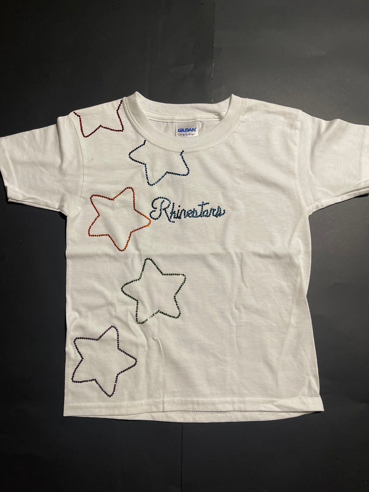 Rhinestar stars Rhinestone shirt(size6)