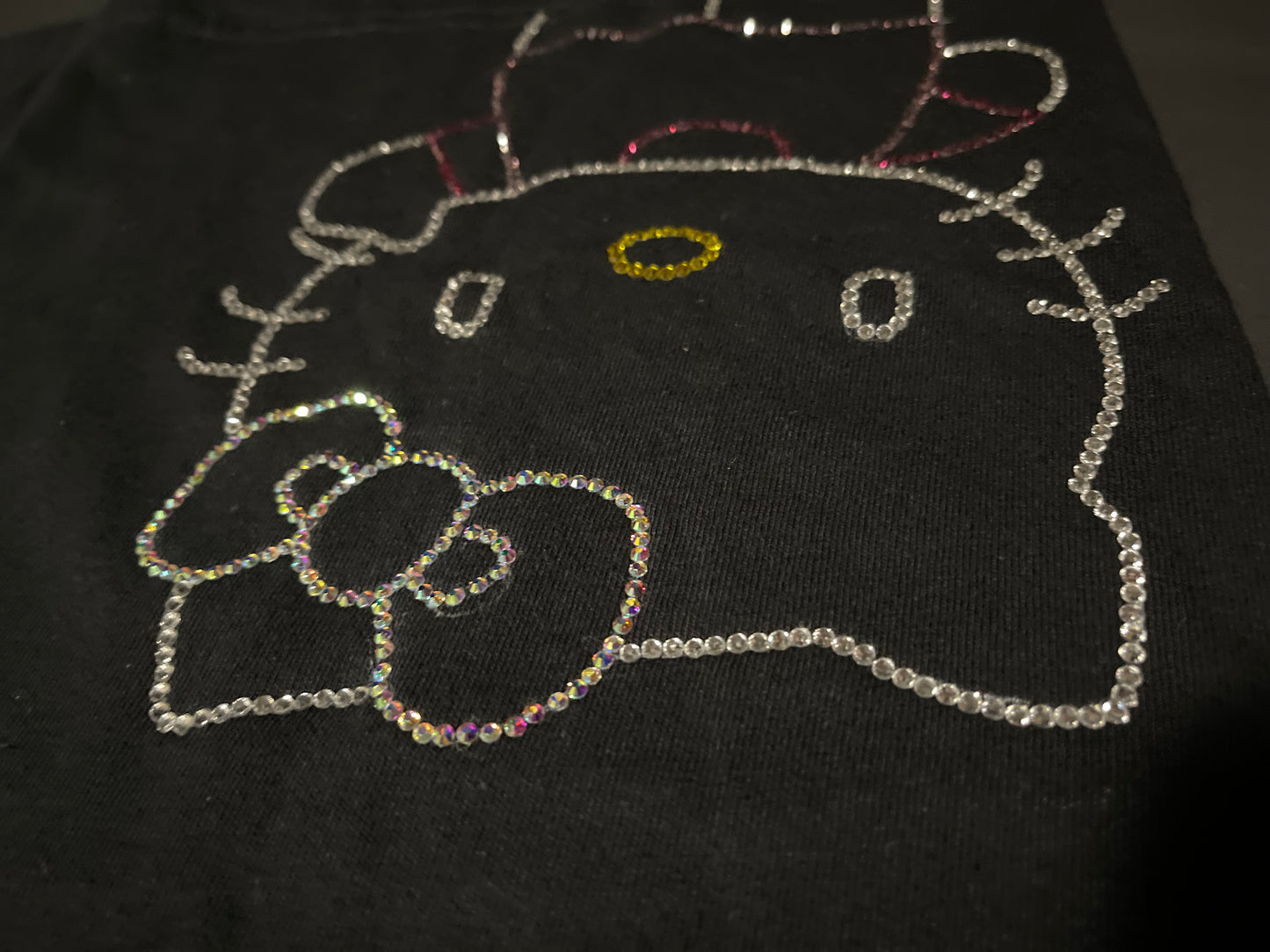 Hello kitty rhinestone shirt (kids)(S)