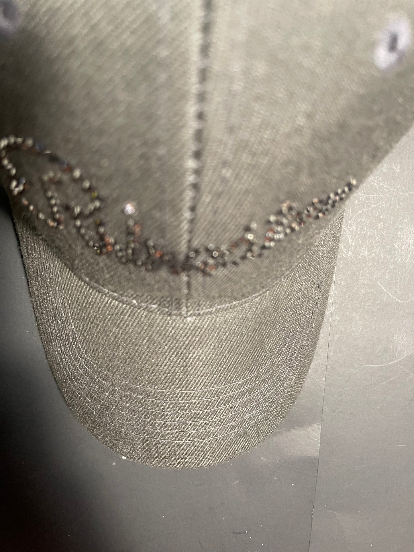 Rhinestars Wolf Grey Rhinestone Hat