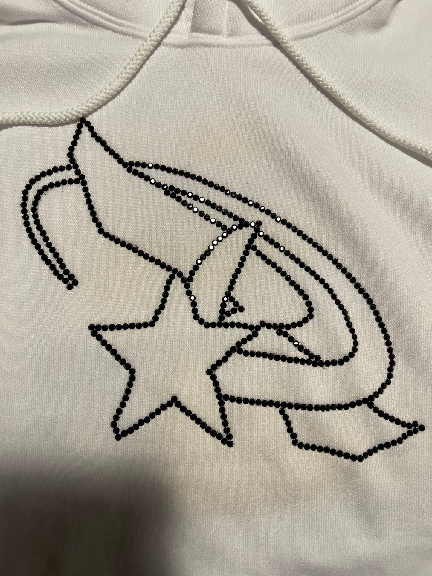 R Star Rhinestone hoodie(M)