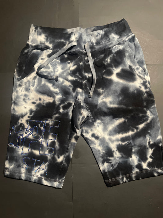 BAPE tye dye Rhinestone Glacier Rhinestone shorts(M)