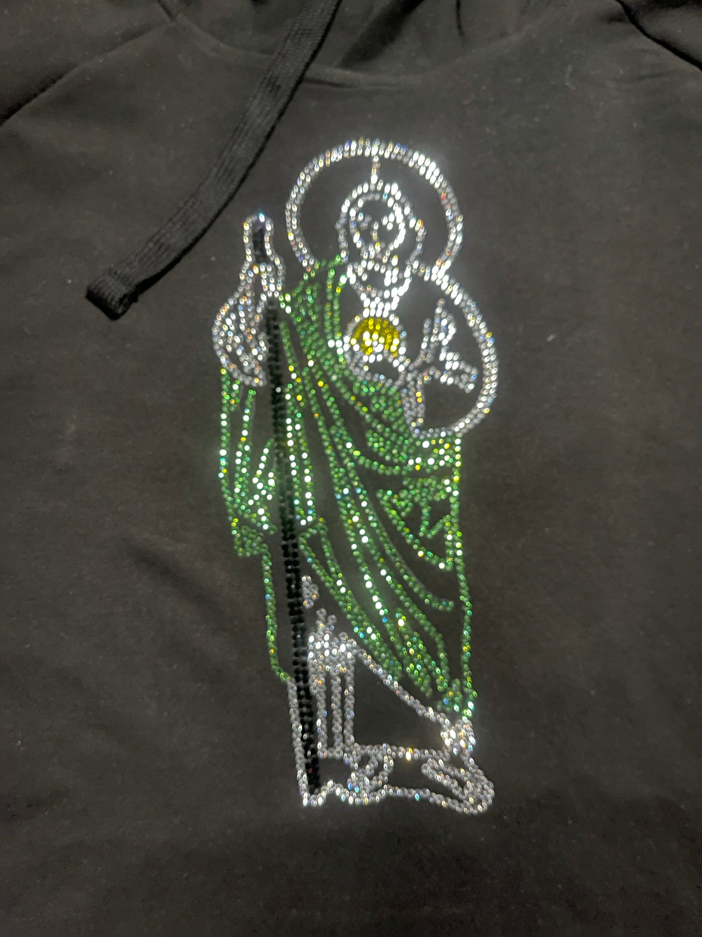 San Judas/Jude the apostle rhinestone hoodie(L)