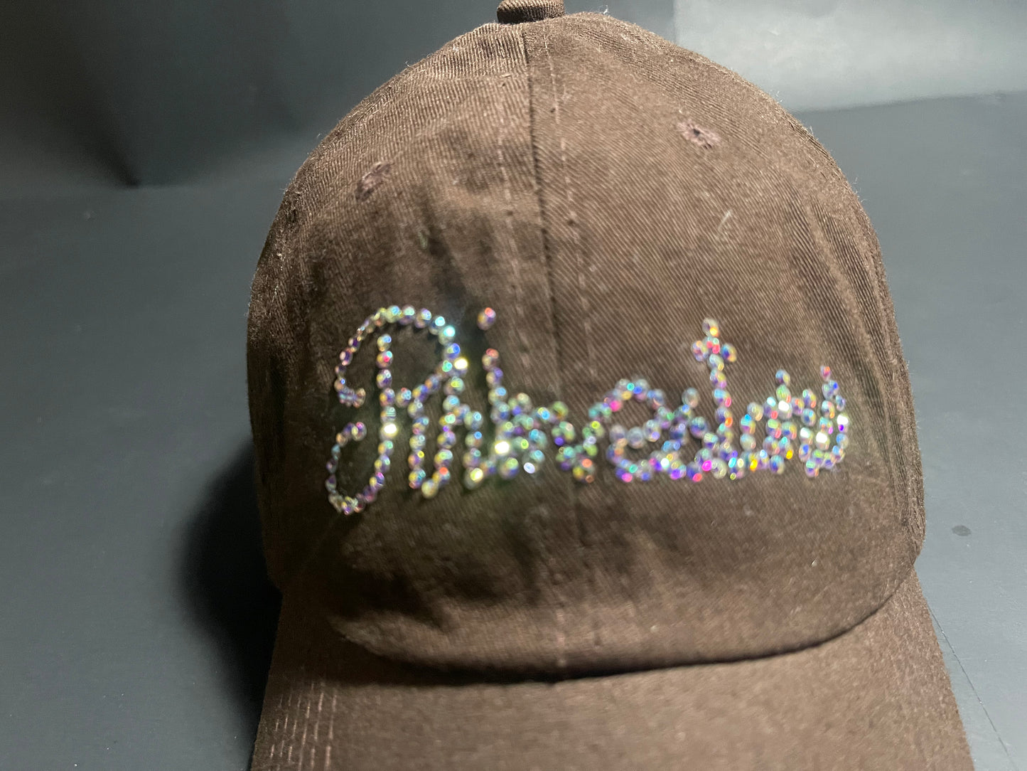 Rhinestars Brown Candy Rhinestone Hat