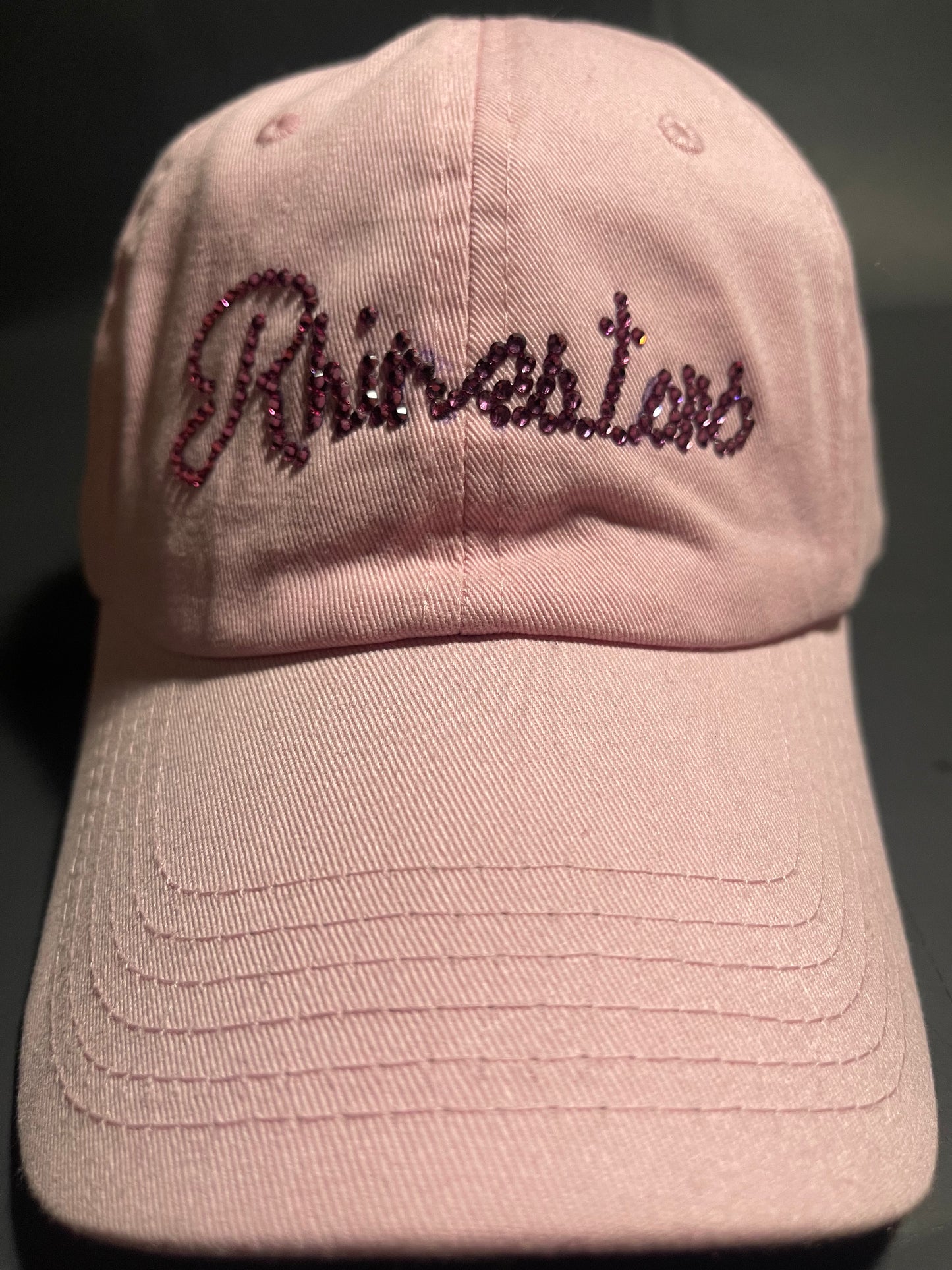 Rhinestars Gum Pink Rhinestone hat