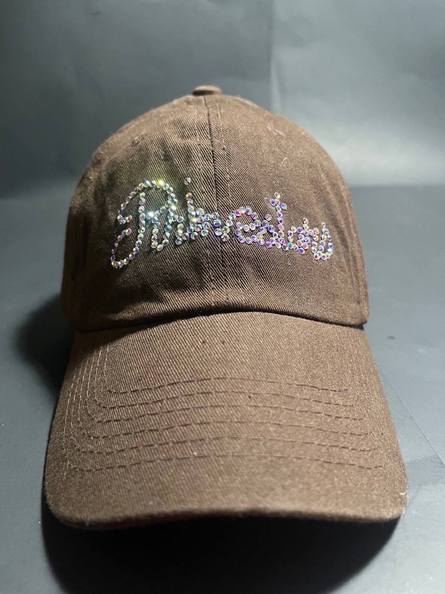 Rhinestars Brown Candy Rhinestone Hat