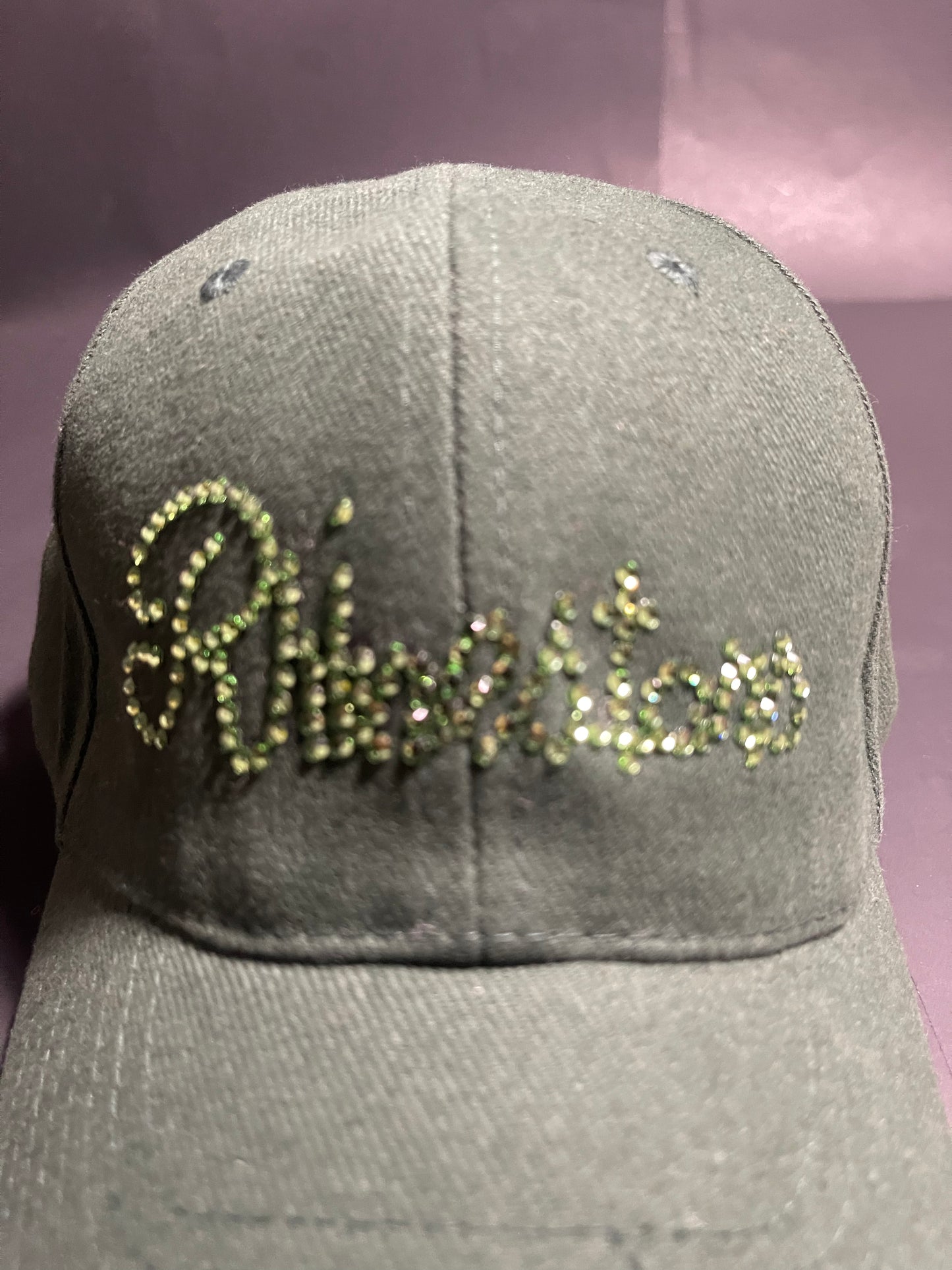 Rhinestars Palm green Rhinestone hat