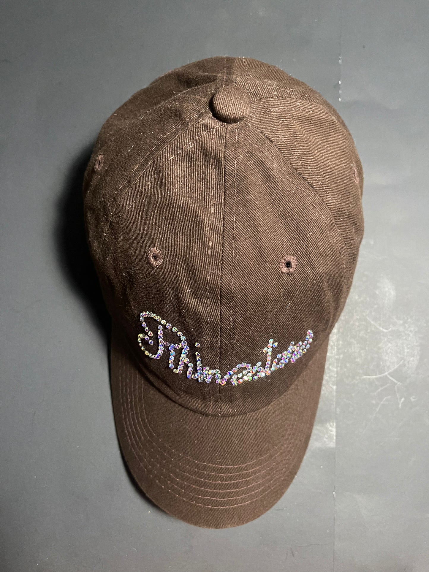 Rhinestars Brown Candy Rhinestone Hat