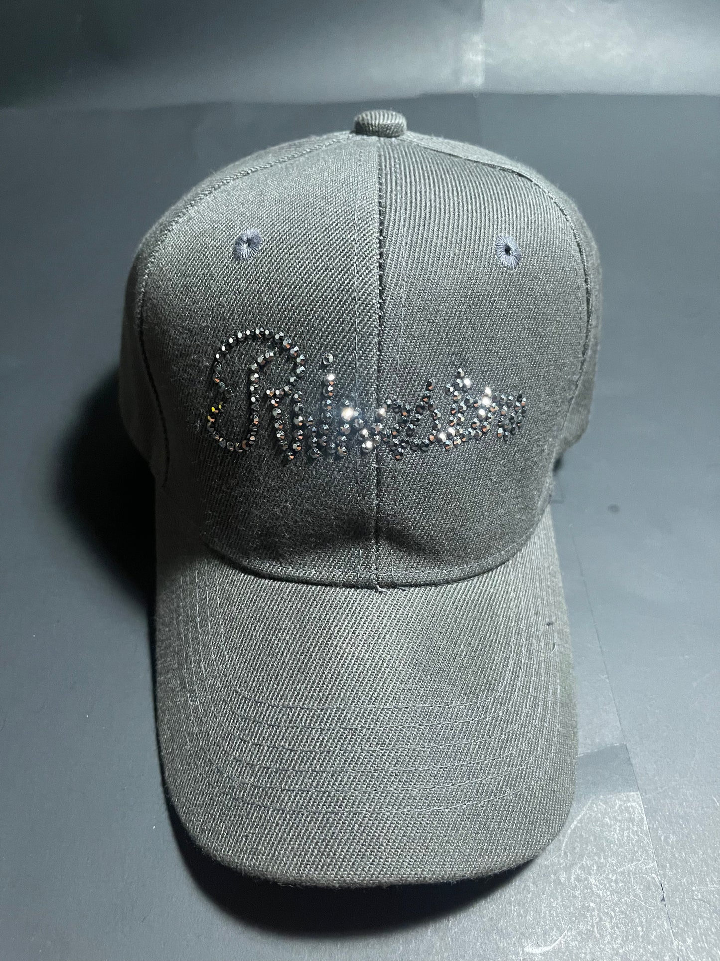 Rhinestars Wolf Grey Rhinestone Hat