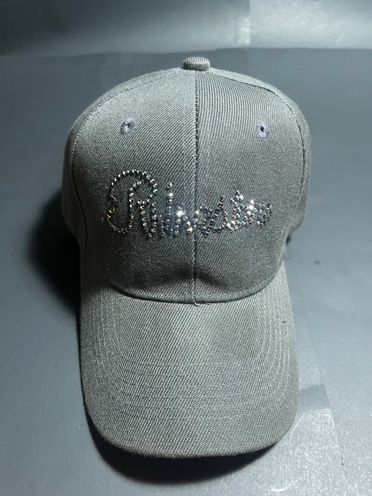 Rhinestars Wolf Grey Rhinestone Hat