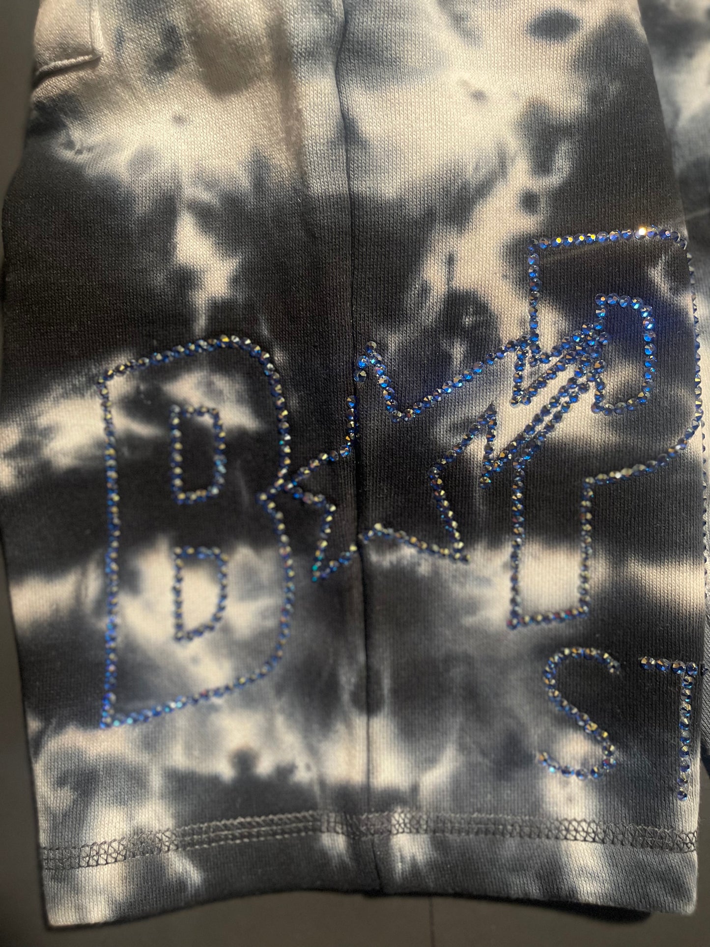 BAPE tye dye Rhinestone Glacier Rhinestone shorts(M)
