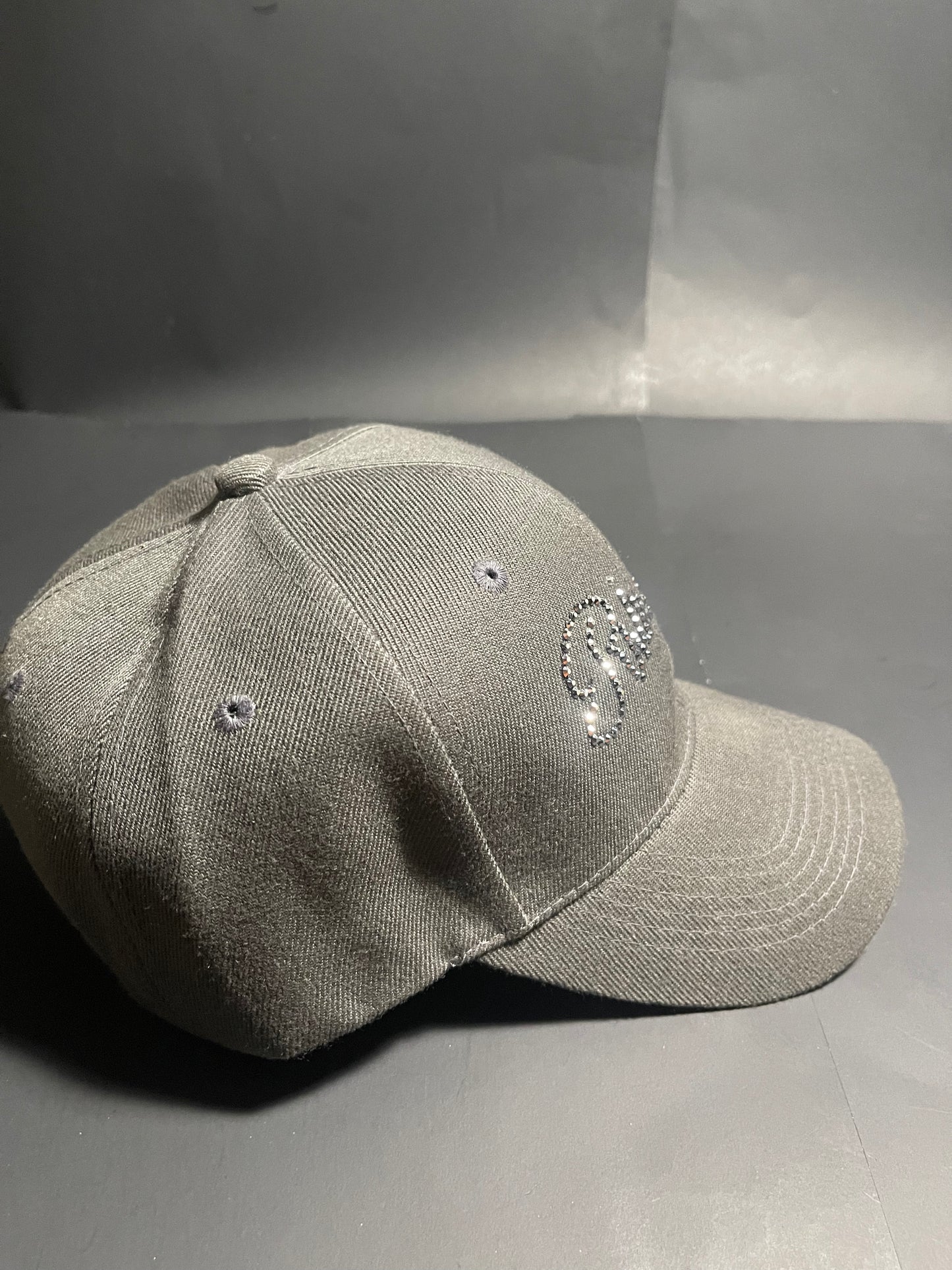 Rhinestars Wolf Grey Rhinestone Hat