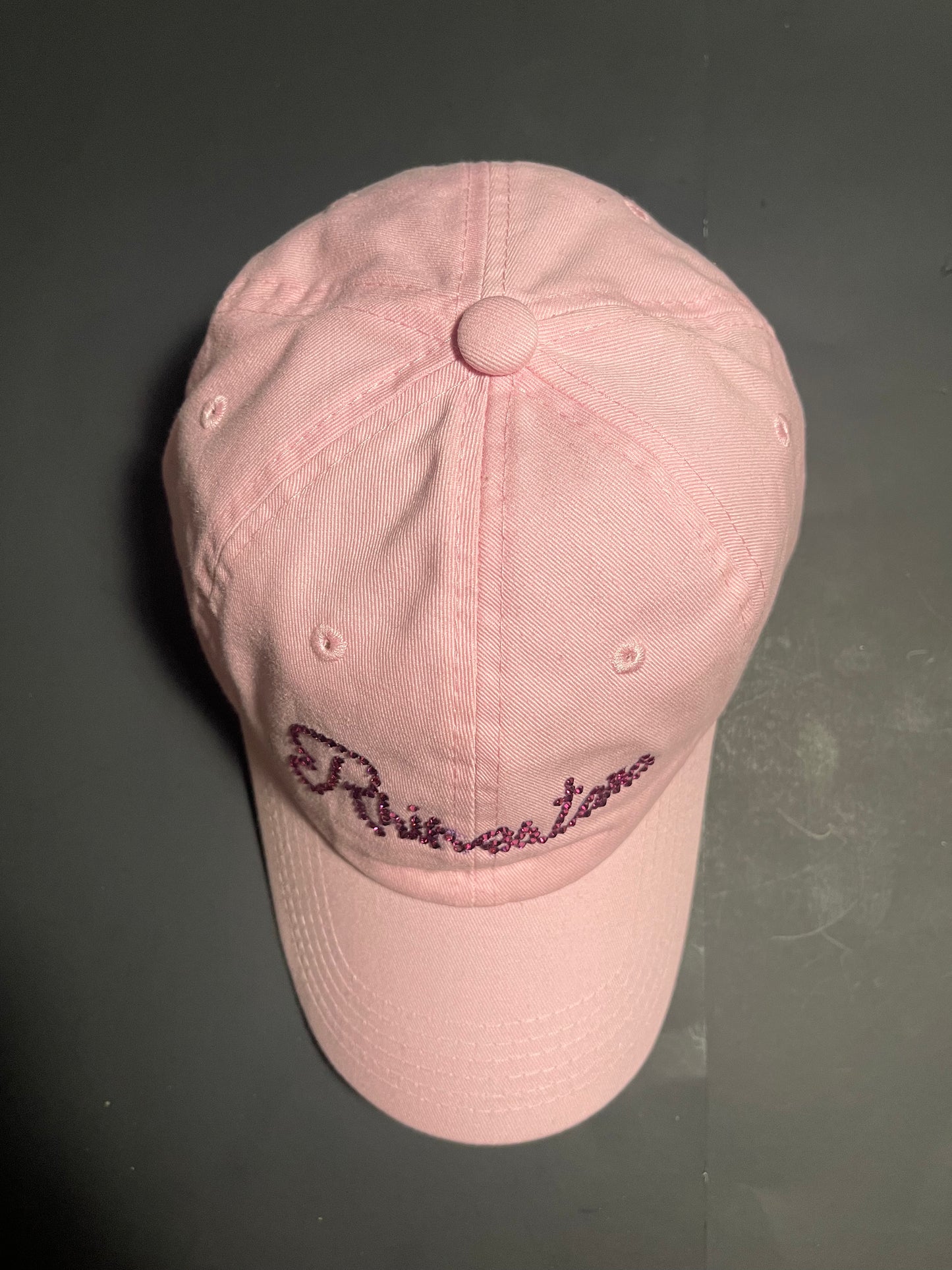 Rhinestars Gum Pink Rhinestone hat