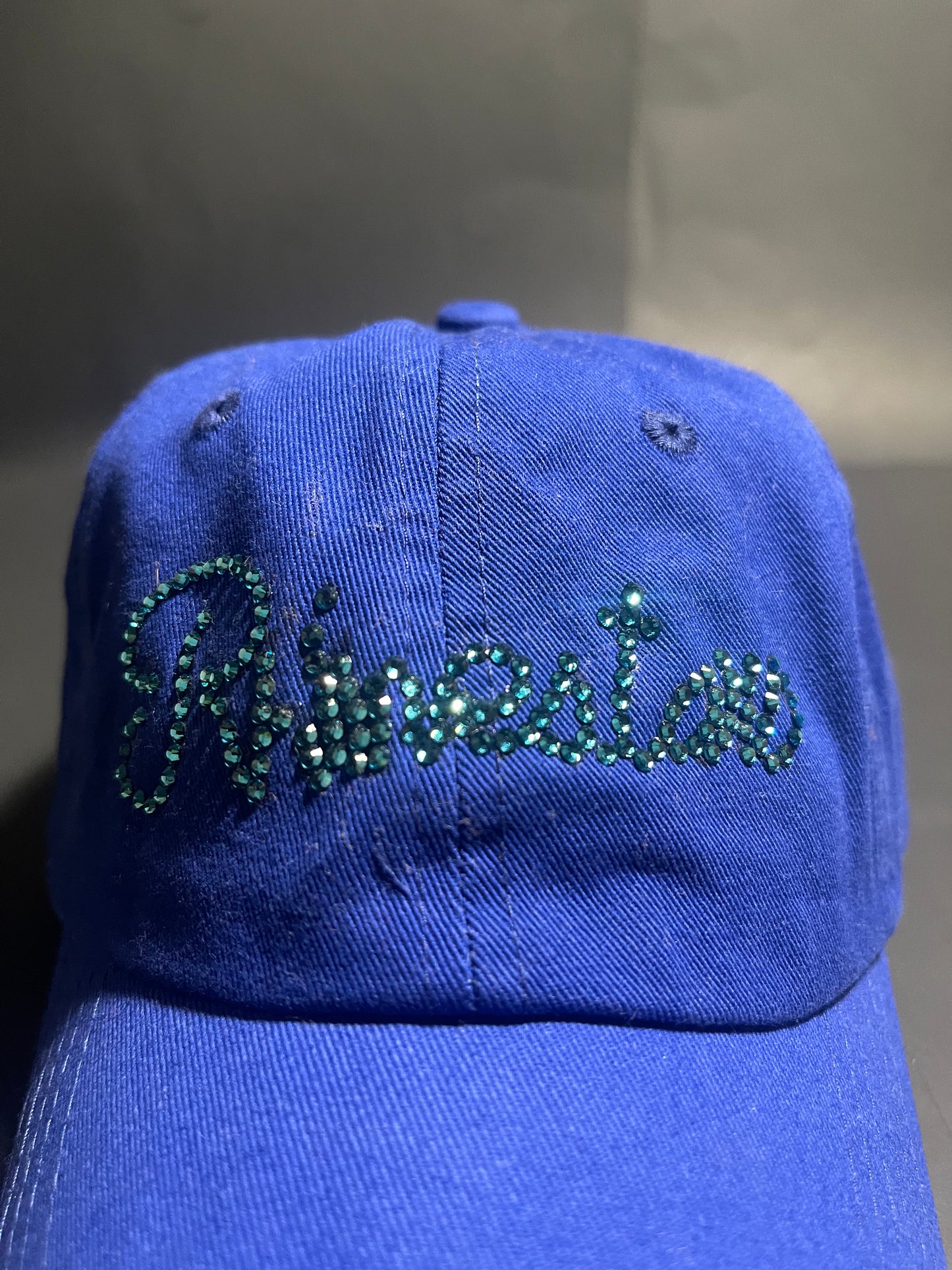 Rhinestars Ocean Blue Rhinestone hat