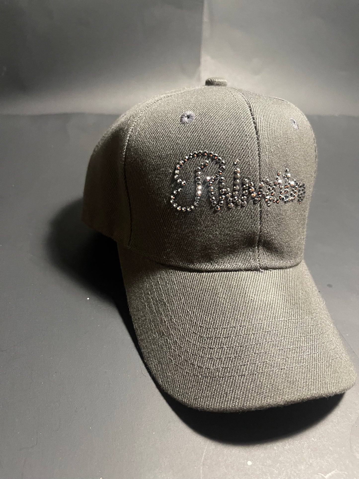 Rhinestars Wolf Grey Rhinestone Hat