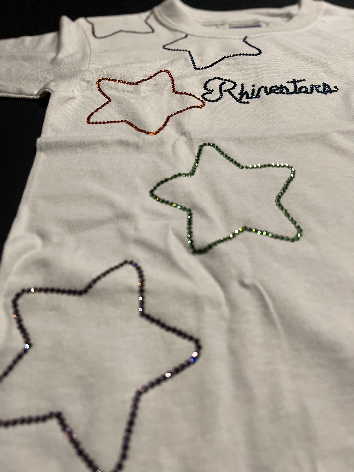 Rhinestar stars Rhinestone shirt(size6)