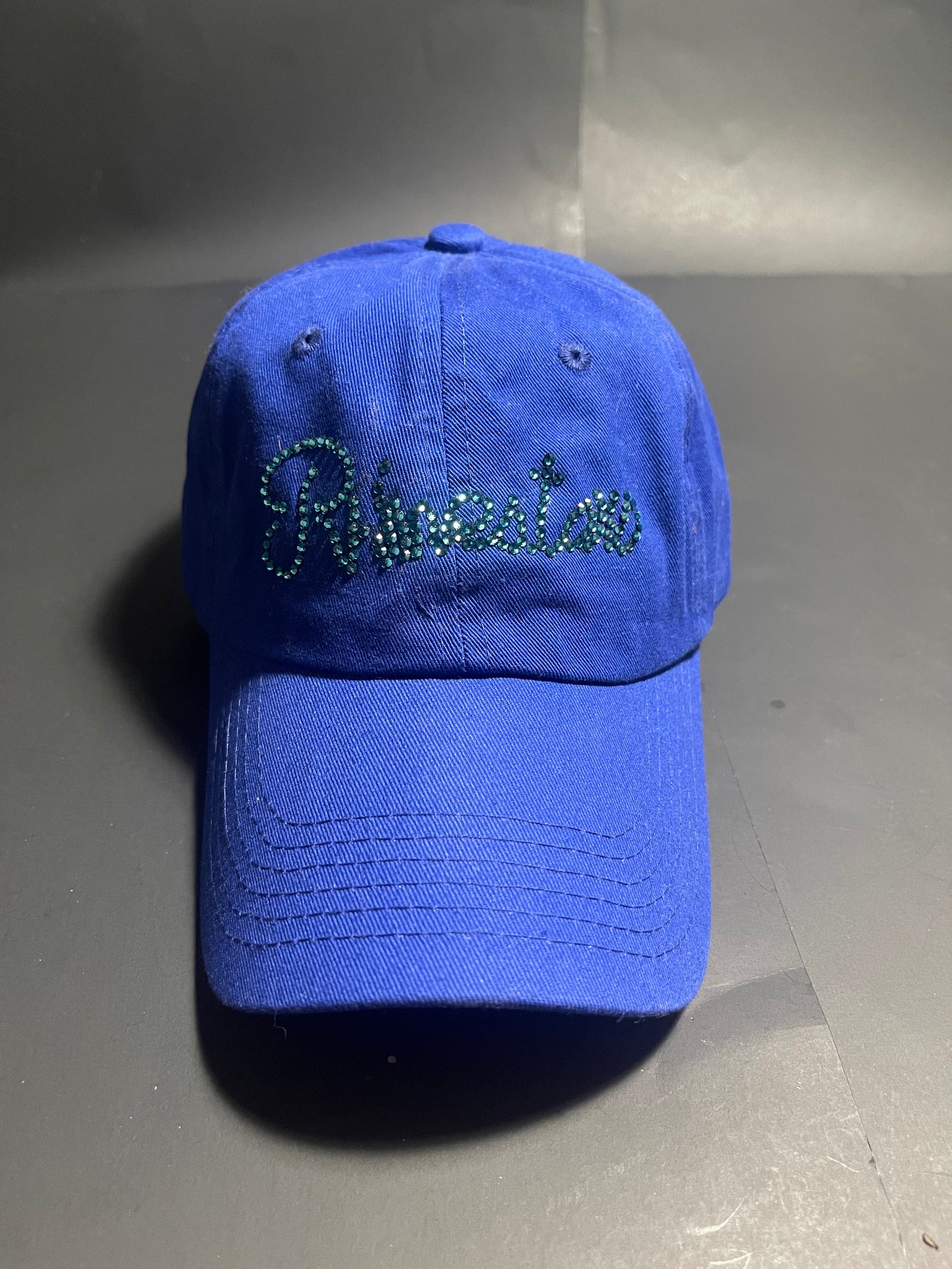 Rhinestars Ocean Blue Rhinestone hat