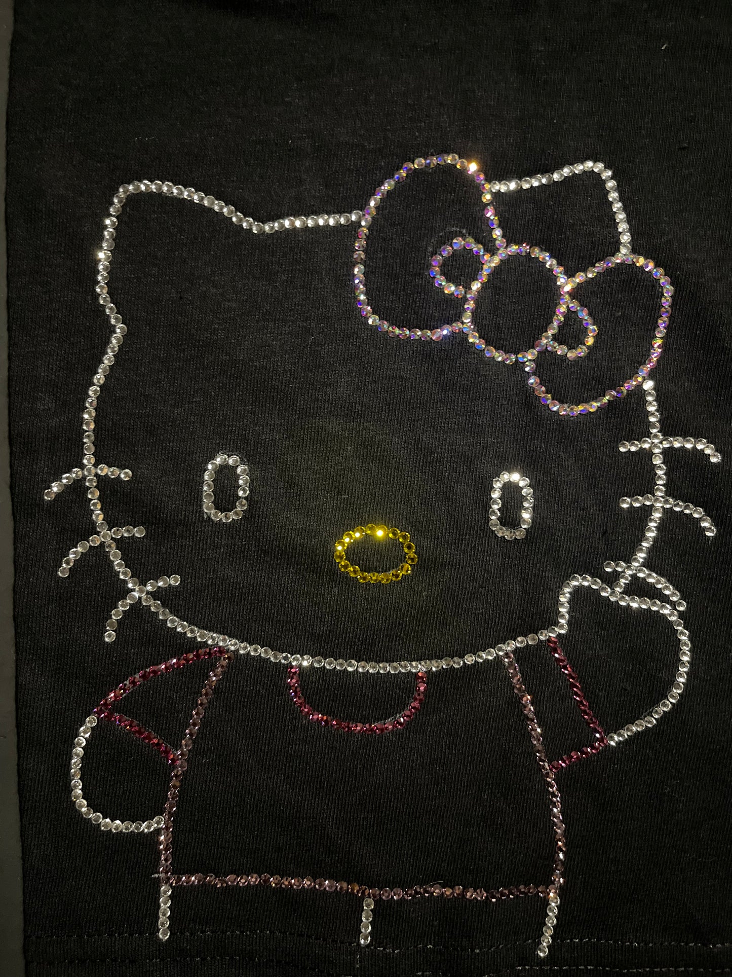 Hello kitty rhinestone shirt (kids)(S)