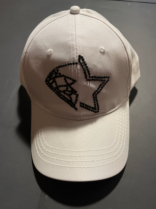 Rhinestars zebra Logo Rhinestone hat