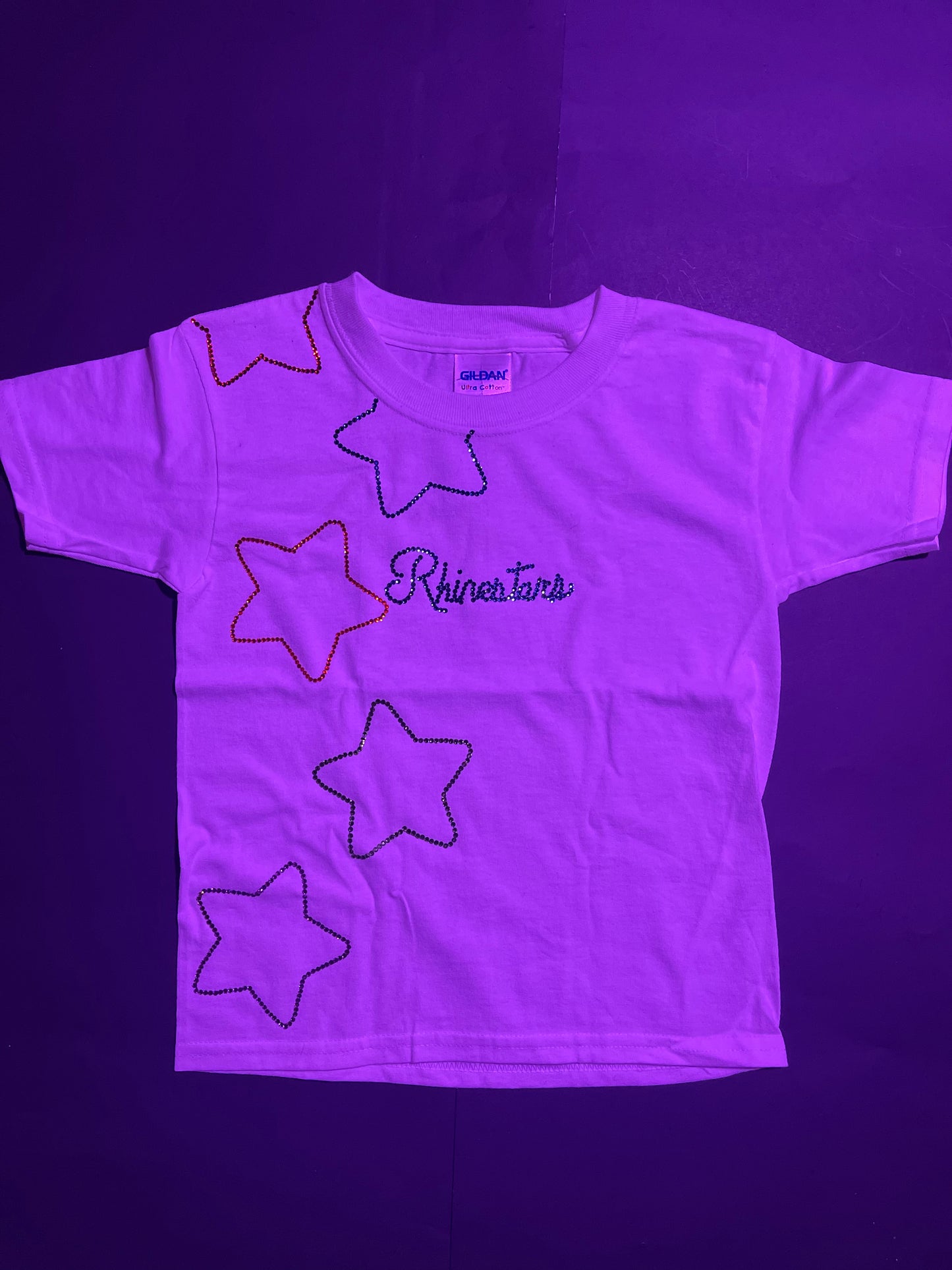 Rhinestar stars Rhinestone shirt(size6)