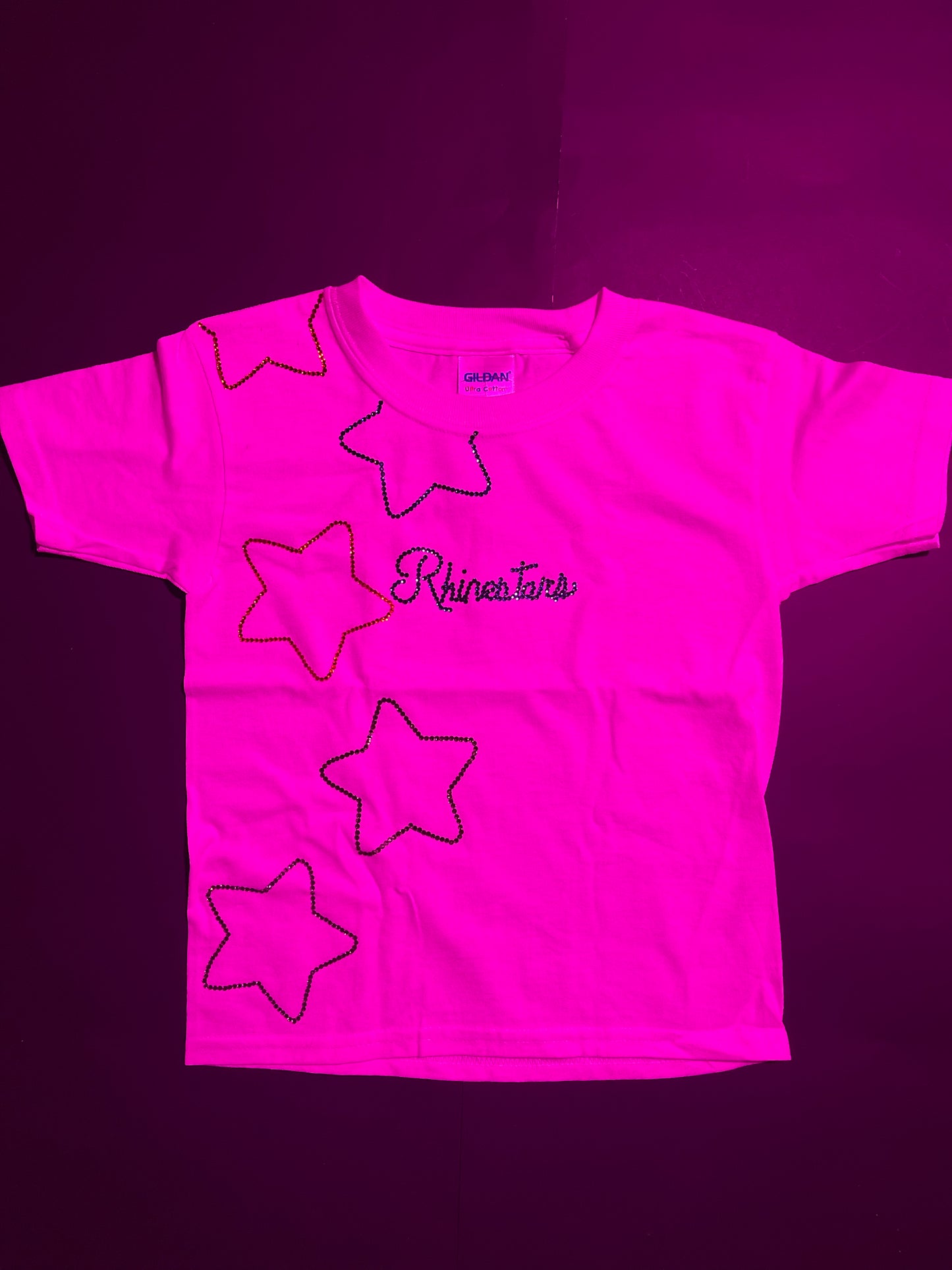 Rhinestar stars Rhinestone shirt(size6)